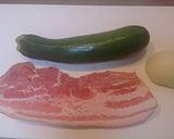 ベーコン＆ズッキーニのオムレツ☆朝食に♪作り方1写真