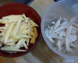 さつまいもとごぼうのきんぴら作り方1写真
