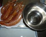 赤エビの頭で　お味噌汁　うまし！！作り方1写真