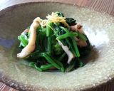 ほうれん草と椎茸の和え物ゆずの香りと共に作り方8写真