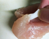 簡単！水菜とササミの梅なめ茸和え作り方3写真