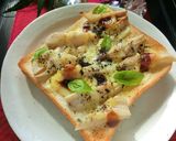 蓮根のデミグラマヨチーズトースト作り方8写真