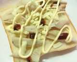 蓮根のデミグラマヨチーズトースト作り方5写真