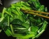 麺つゆで小松菜と油揚げの旨炒め♪作り方2写真