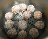『もち米だんご』蒸して美味　お手軽点心♪作り方8写真