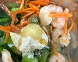 チンゲン菜とむきえびの簡単中華マヨ和え作り方2写真