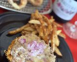 ラーメンバーガー!オニオンフライを添えて作り方9写真