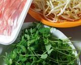 豚肉×もやし×豆苗の簡単レンチン蒸し作り方1写真