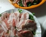 豚肉×もやし×豆苗の簡単レンチン蒸し作り方2写真