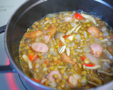 レンズ豆とソーセージの煮込み＊STAUB作り方4写真
