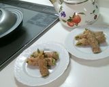 焼きリンゴと肉巻き作り方8写真