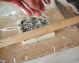 柚子胡椒香る生ハムポテトのロール巻き作り方3写真