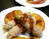焼きリンゴと肉巻き作り方11写真