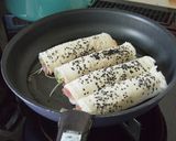 柚子胡椒香る生ハムポテトのロール巻き作り方5写真