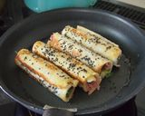 柚子胡椒香る生ハムポテトのロール巻き作り方6写真