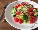 ブロッコリーとツナとトマトの簡単パスタ作り方7写真