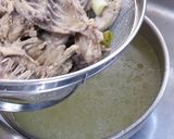 ストウブで鶏ガラスープと肴1品作り方5写真