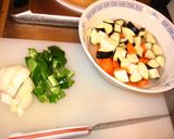 茄子と人参と豚肉の照り煮作り方1写真