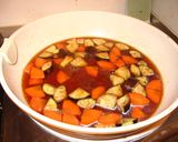 茄子と人参と豚肉の照り煮作り方5写真