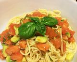 トマトとアボカドの冷製パスタ作り方4写真