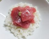 栄養満点でお手軽☆アボカドと鮪と山芋丼作り方4写真