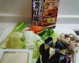 クックドゥで野菜たっぷり　麻婆中華丼？作り方2写真