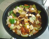 クックドゥで野菜たっぷり　麻婆中華丼？作り方3写真