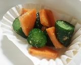 白だしで★きゅうりと人参の胡麻入り浅漬け作り方3写真