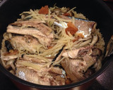 秋刀魚とキノコの炊き込みご飯作り方4写真