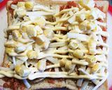 朝食に♫鮭マヨコーンのカレー風味トースト作り方2写真