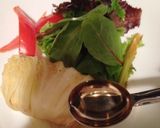 鮭のロール白菜♡ベビーリーフ添え♪作り方3写真