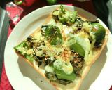 ピーマンの実・種・葉っぱのトースト作り方6写真
