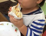 焼鮭と卵マヨの美味しいホットサンドイッチ作り方33写真