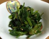 簡単！甘めの☆ほうれん草のごま和え作り方8写真