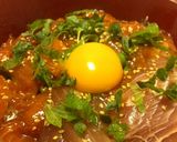 パパが喜ぶ☆マグロとサーモンのユッケ丼作り方4写真