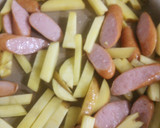 簡単☆皮付じゃがとウインナー炒め作り方1写真