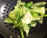 緑野菜の中華炒め作り方1写真