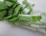 しろ菜とがんもどきの煮もの作り方1写真