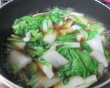 しろ菜とがんもどきの煮もの作り方4写真