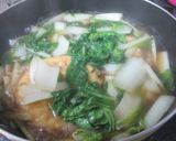 しろ菜とがんもどきの煮もの作り方5写真
