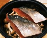 鮭としめじのほっこり炊き込み御飯作り方2写真