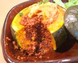 ハロウィン☆かぼちゃの肉詰めオーブン焼き作り方7写真