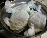 豚肉味噌漬けとキャベツの紙包み蒸し作り方4写真