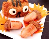 秋のどんぐり弁当♥︎リスいなり寿司作り方5写真