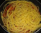 ナスとベーコンのトマトソース　スパ作り方4写真