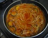 ナスとベーコンのトマトソース　スパ作り方5写真
