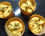 ハロウィン☆しっとりかぼちゃカップケーキ作り方5写真