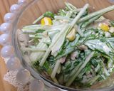 水菜のツナマヨサラダ♬作り方3写真