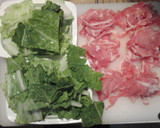 豚こま切れ肉と白菜のミルフィーユ作り方1写真