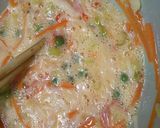 野菜たっぷり 美味しい 蟹玉 あんかけで作り方6写真